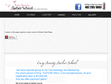 Tablet Screenshot of easybeautybarberschool.com